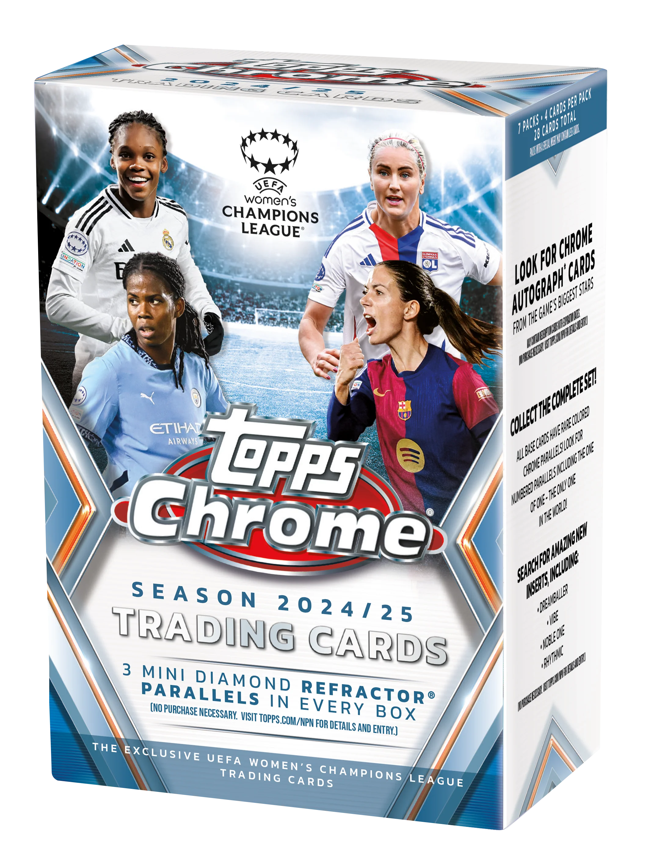 Topps Chrome UEFA Women's Champions League 2024-25 Value Box