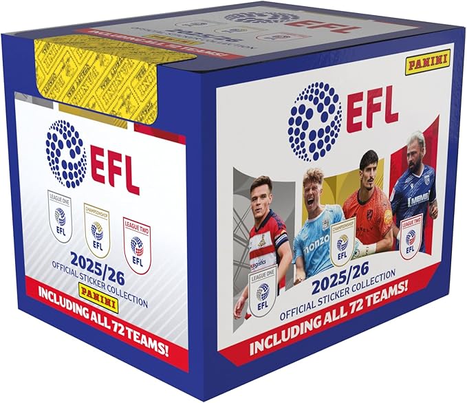 EFL 2025/26 Official Sticker Collection - Box of 36 Packets