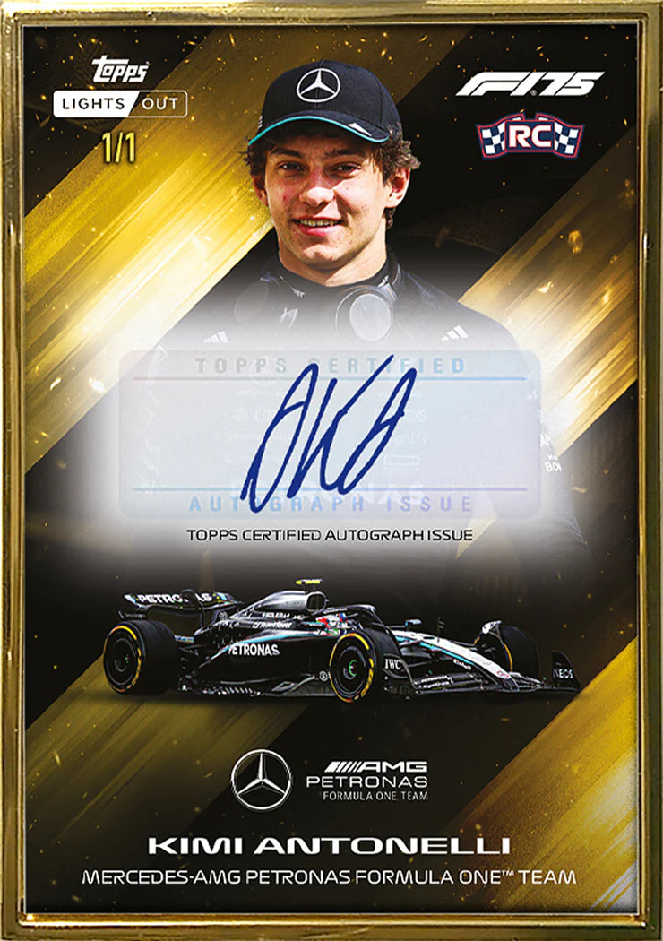 Topps Formula 1 Lights Out 2025 75th Anniversary Edition