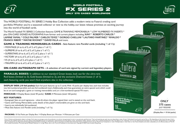 Futera World Football FX Series 2 - Hobby Box 2025