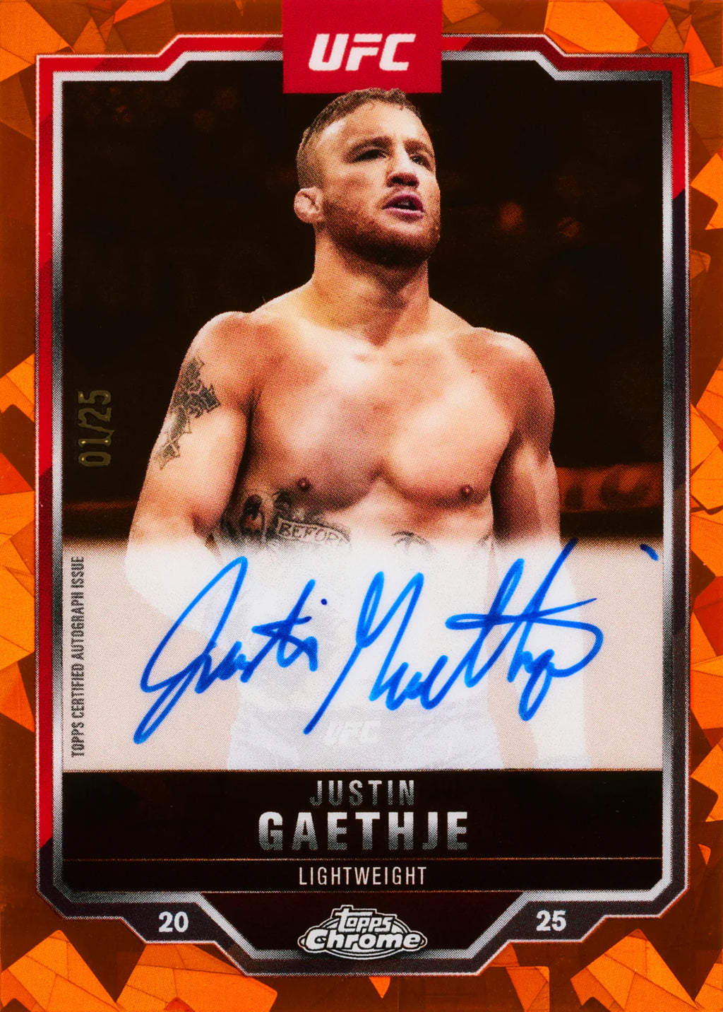Topps Chrome UFC Sapphire Edition Hobby Box 2025