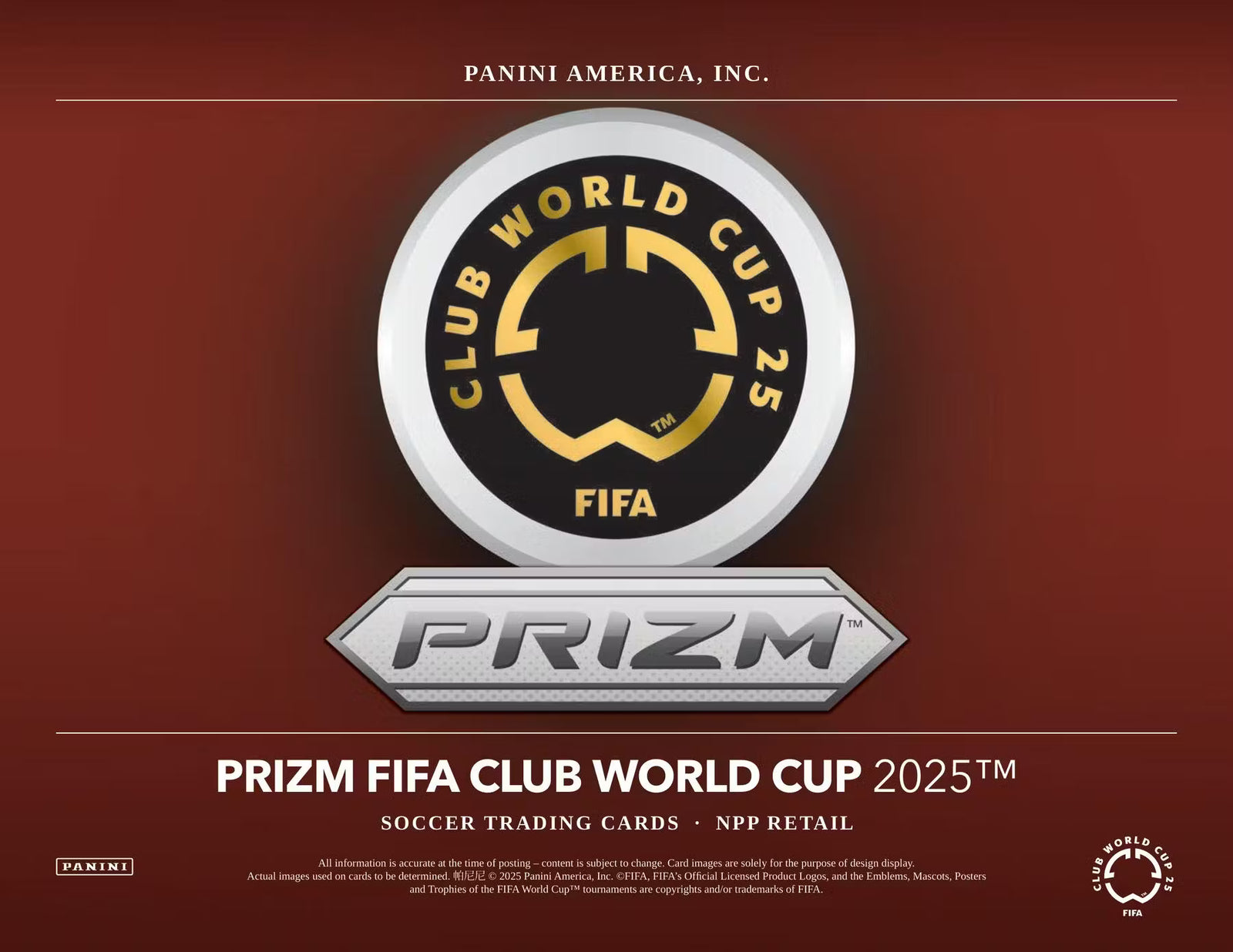 Panini Prizm FIFA Club World Cup Soccer Mega Box 2025