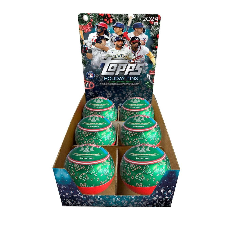 2024 Topps Holiday Baseball Factory Sealed Tin