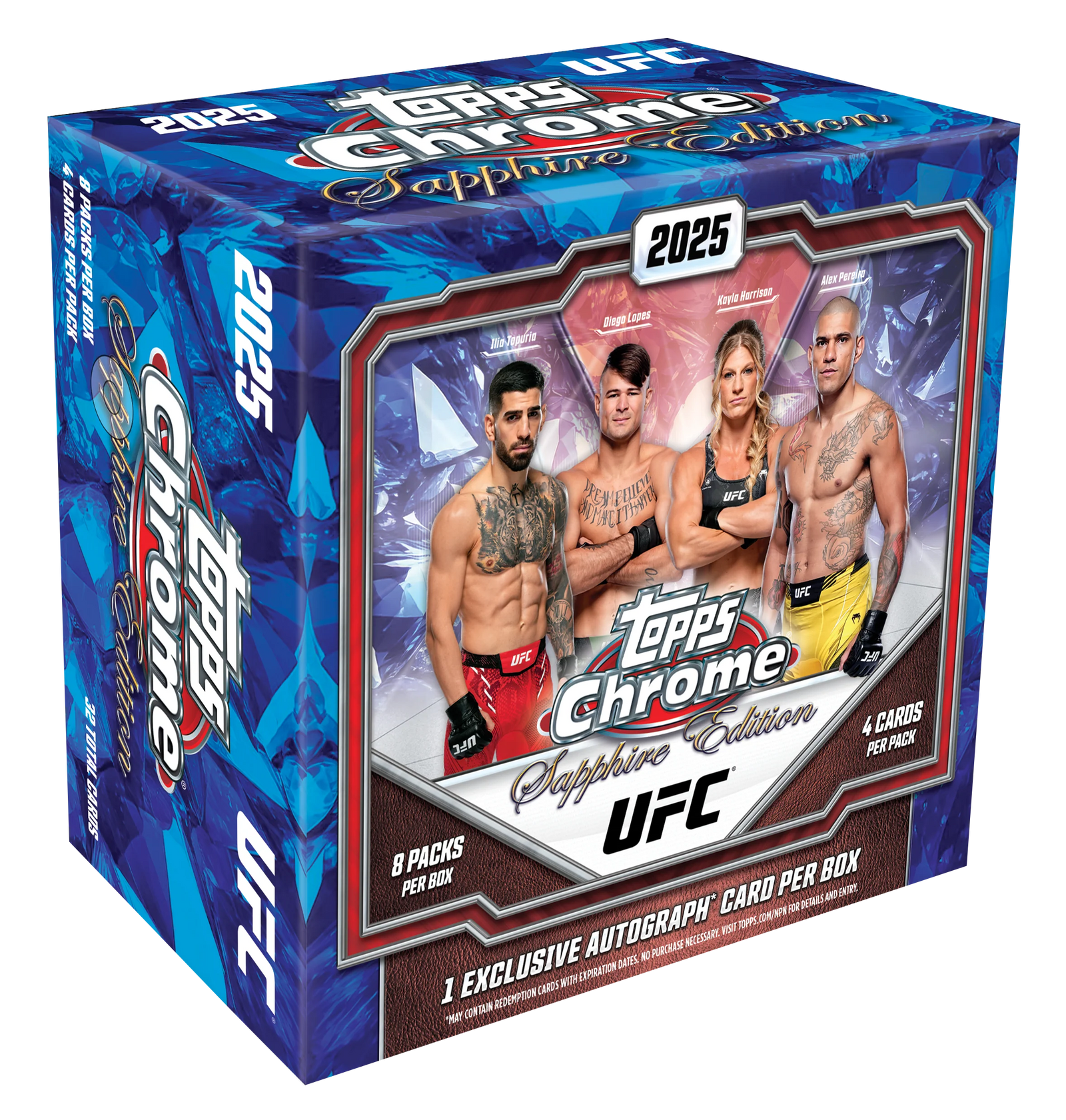 Topps Chrome UFC Sapphire Edition Hobby Box 2025