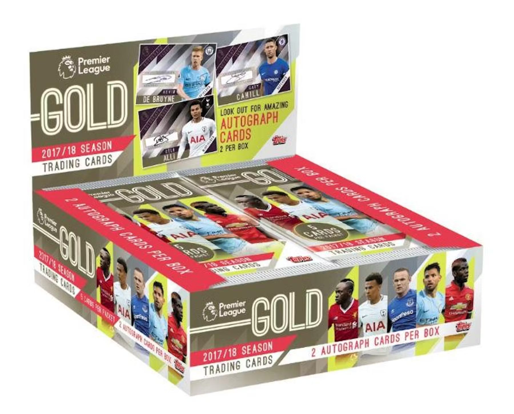Topps Premier League Gold Soccer Hobby Box 2017/18