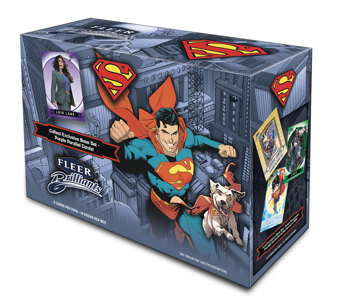 Upper Deck Fleer Brilliants Superman Factory Sealed Mega Box 2025