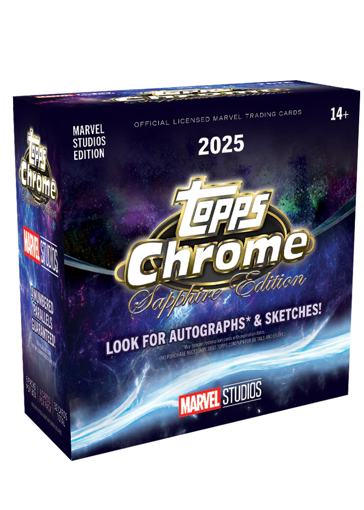 2025 Topps Marvel Studios Chrome® Sapphire - Hobby Box